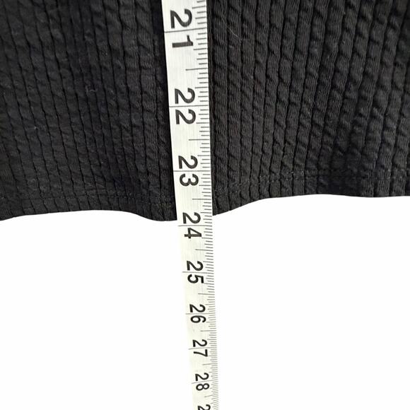 Anthropologie Porridge Joan Bell Sleeved Top Womens M Black Ribbed Boho Chic - Picture 9 of 14